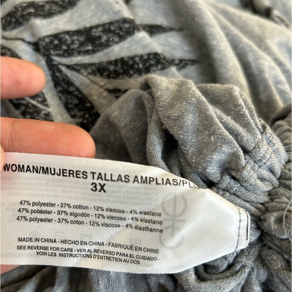 NWOT - Skinny Girl Jean Dress- Color Gray- Size 3X - Picture 4 of 4